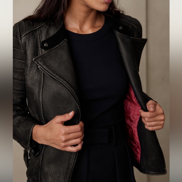 Banana Republic Genuine leather moto jacket - Picture 4 of 11